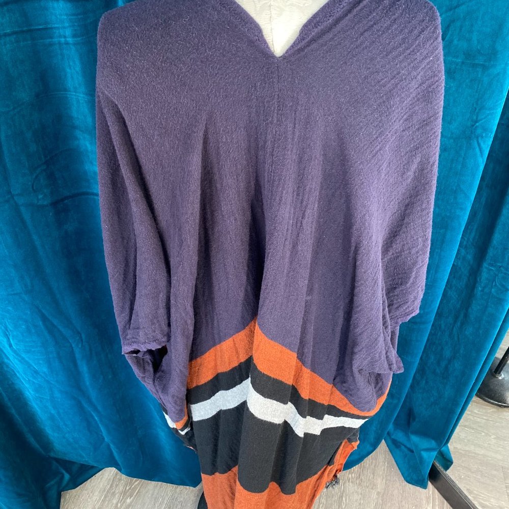 LOFT Open Front Duster Poncho Sweater - Picture 5 of 7